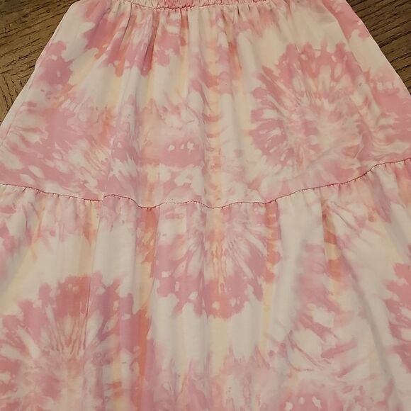 Pink Tie-Dye Maxi Dress Size S 7/8 - Picture 3 of 14